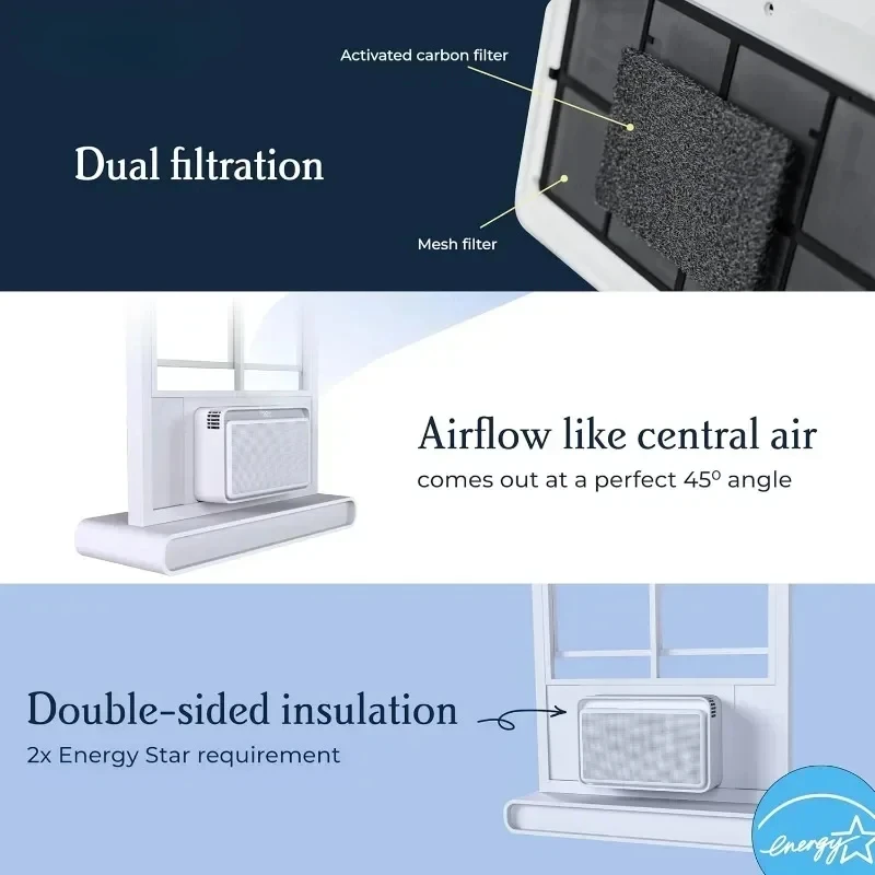 Modern Air Conditioning Voice Enabled Window Air Conditioning Units - Easy To Install