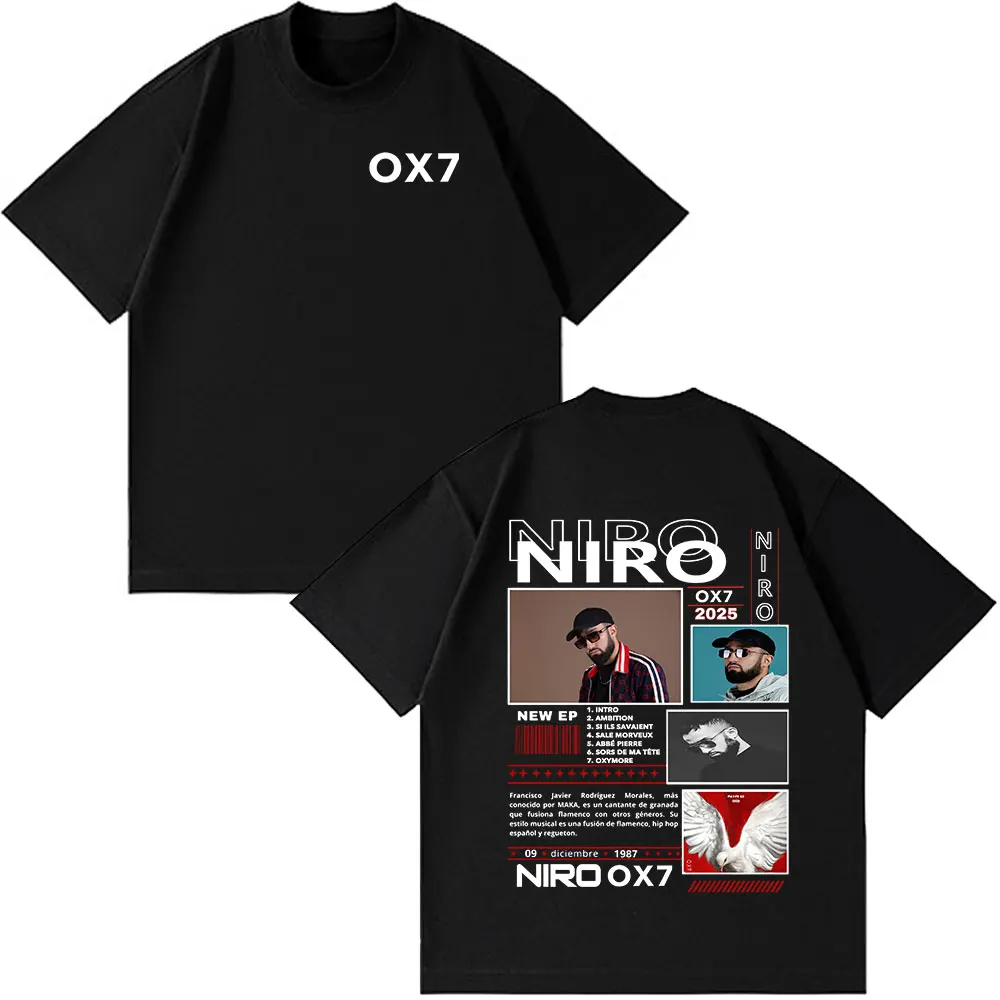 

Рэпер Niro OX7 Альбом Футболка с 3D принтом Мужчины Женщины Одежда Хип-хоп Мода Поп-музыка Футболки Повседневная рубашка в стиле Харадзюку с коротким рукавом