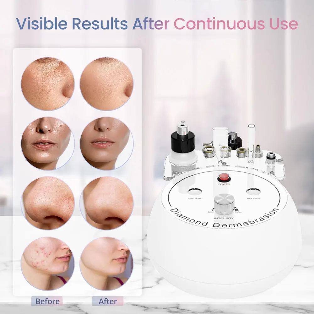 Diamond Microdermabrasion Machine Professional Beauty Device for Skin Care Exfoliation Removal Wrinkle Facial Peeling Tools
