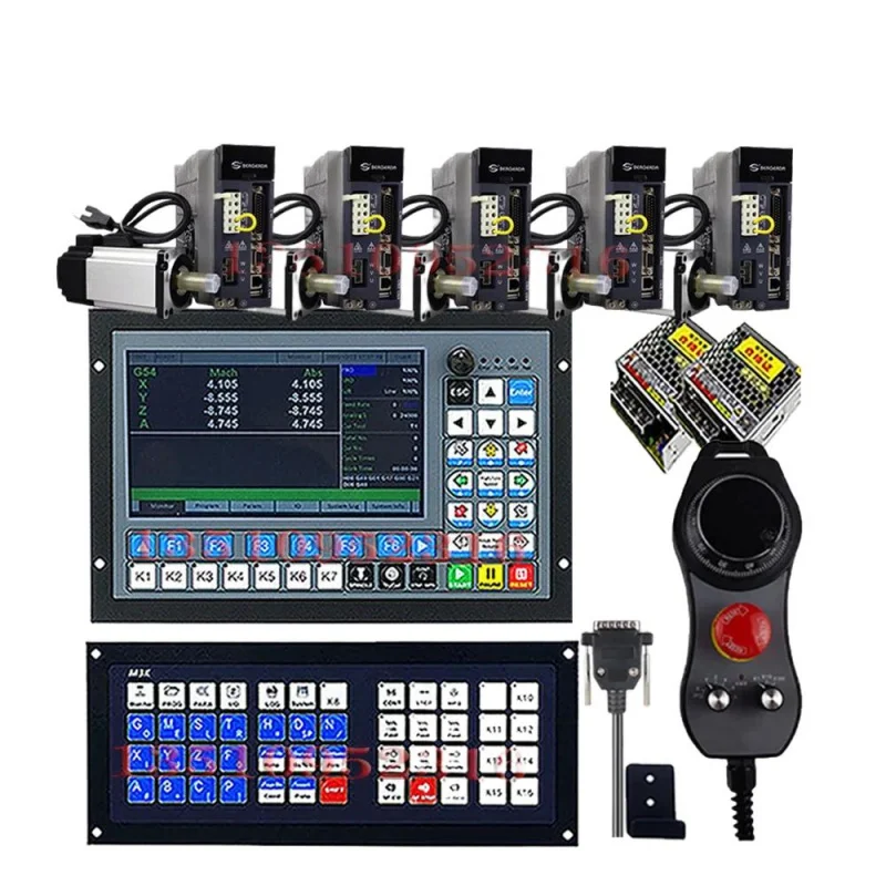 

CNC 3/4/5 axis off-line controller kit 750w 220v servo motor kit DDCS EXPERT/M350 support tool magazine /atc stepping drive