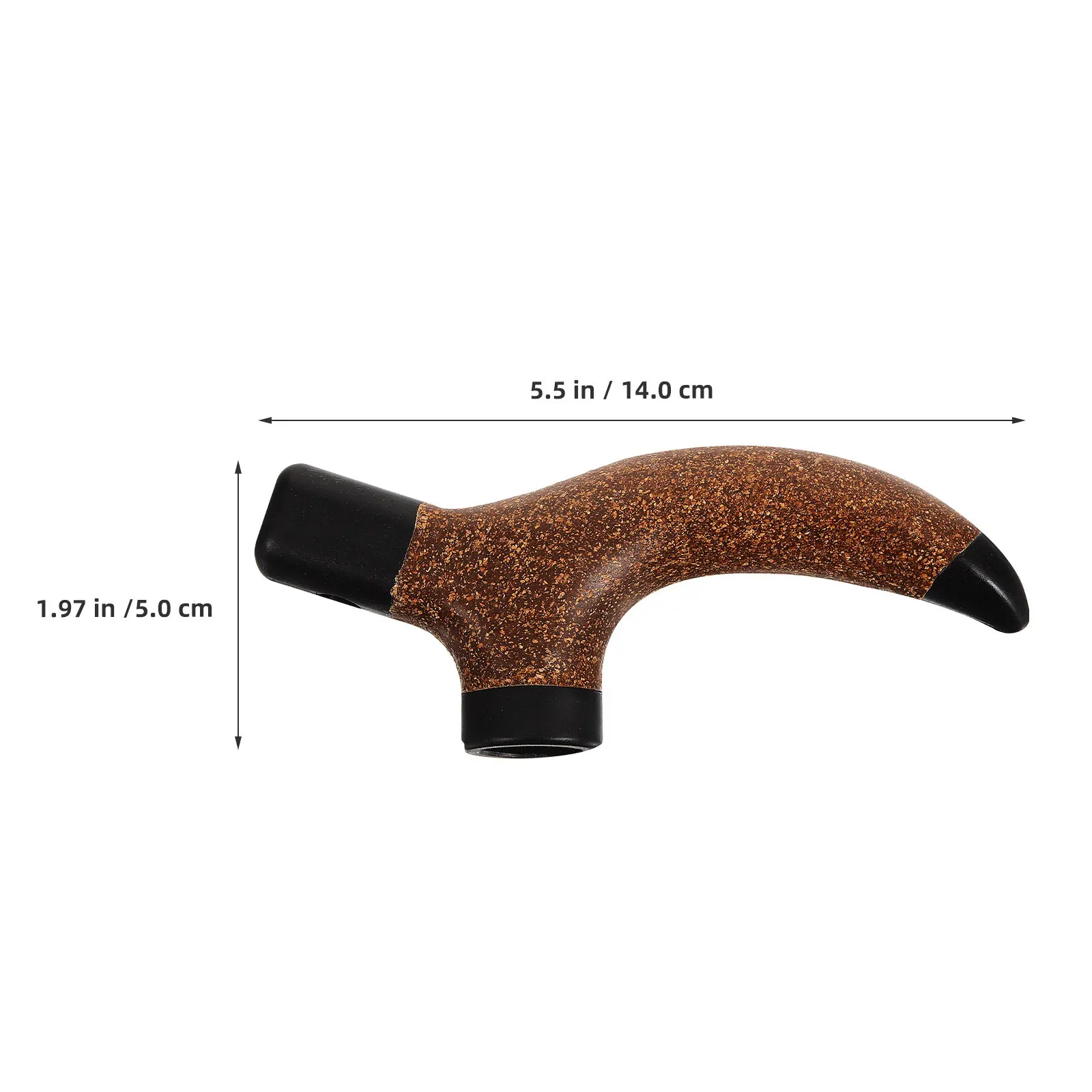 4Pcs Walking Cane Handle Grip Replacement Soft Cork Ergonomic Design for Hiking Pole Trekking Stick Universal Compatibility