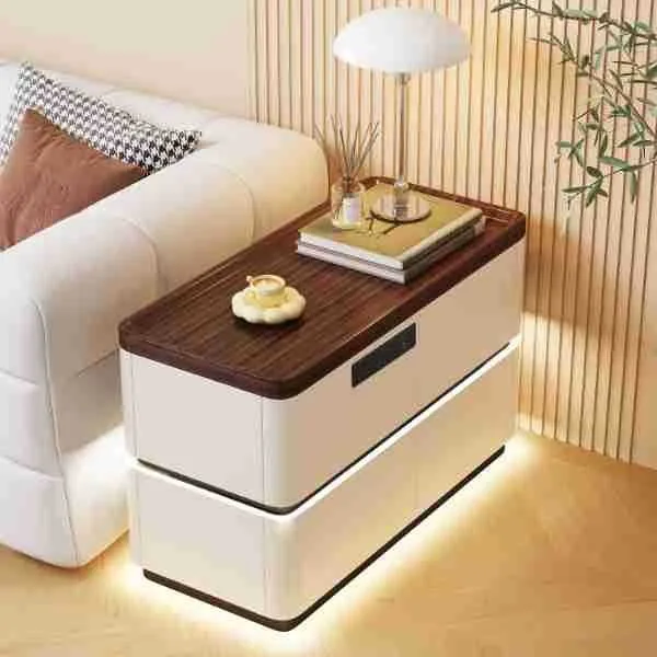 

*9Nightstands Wooden Smart Lighted Smart room Luxury Wood Large
