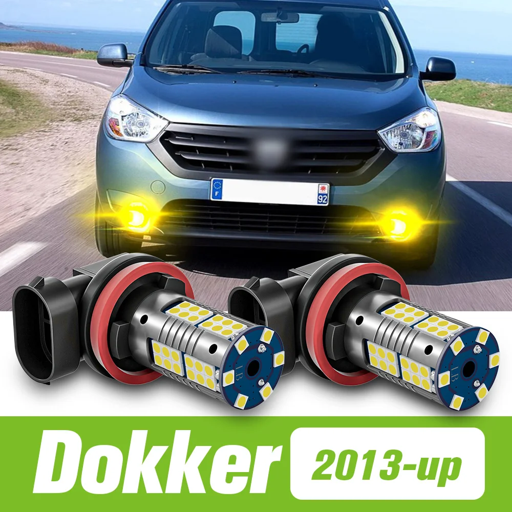 

2 шт. для Renault Dokker 2013-2020 светодиодные противотуманные фары 2014 2015 2016 2017 2018 2019 аксессуары