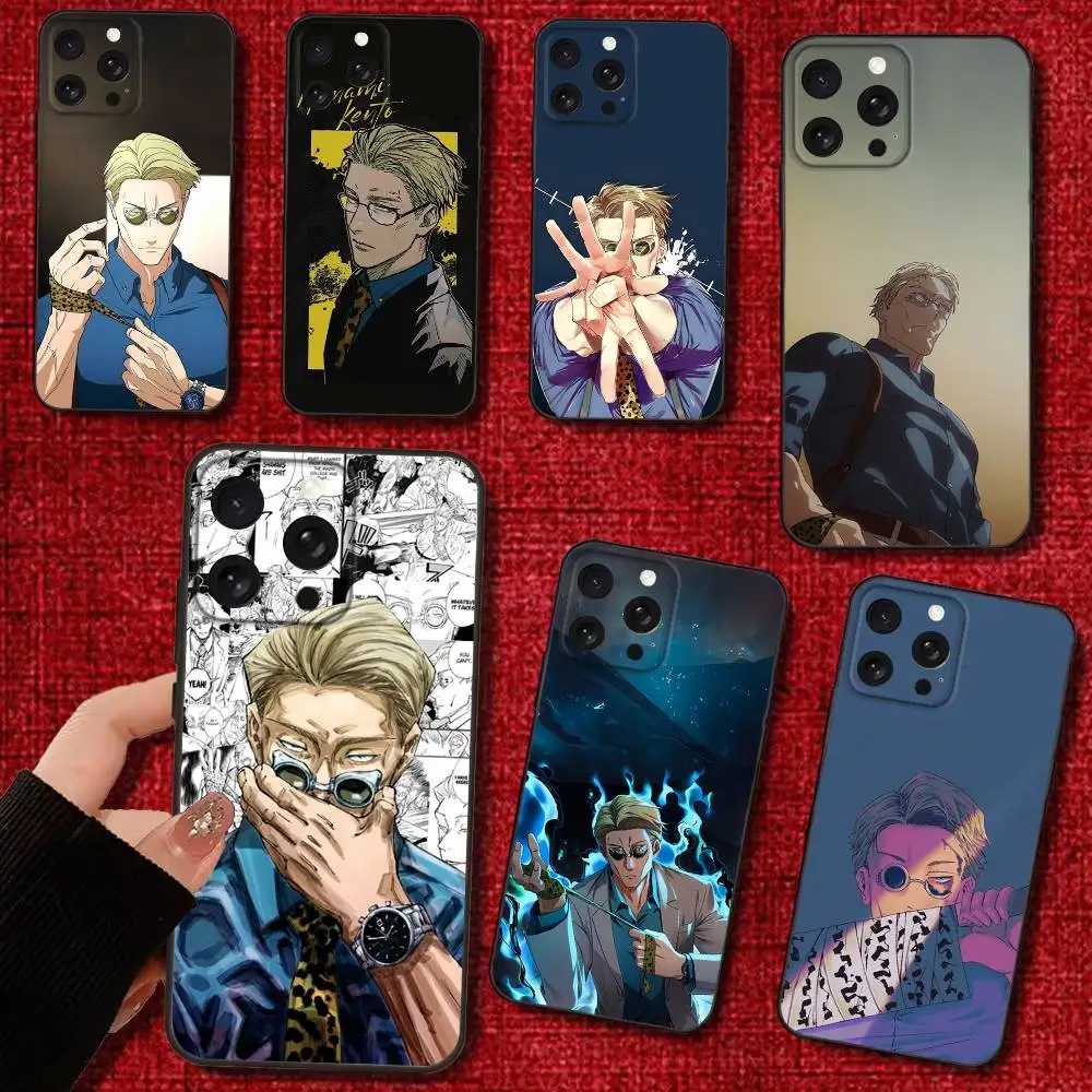 

Kento Nanami Phone Case For iPhone 16e,16,15,14,13,12,11,Pro,X,XS,Max,XR,Plus,Mini Soft Black Cover