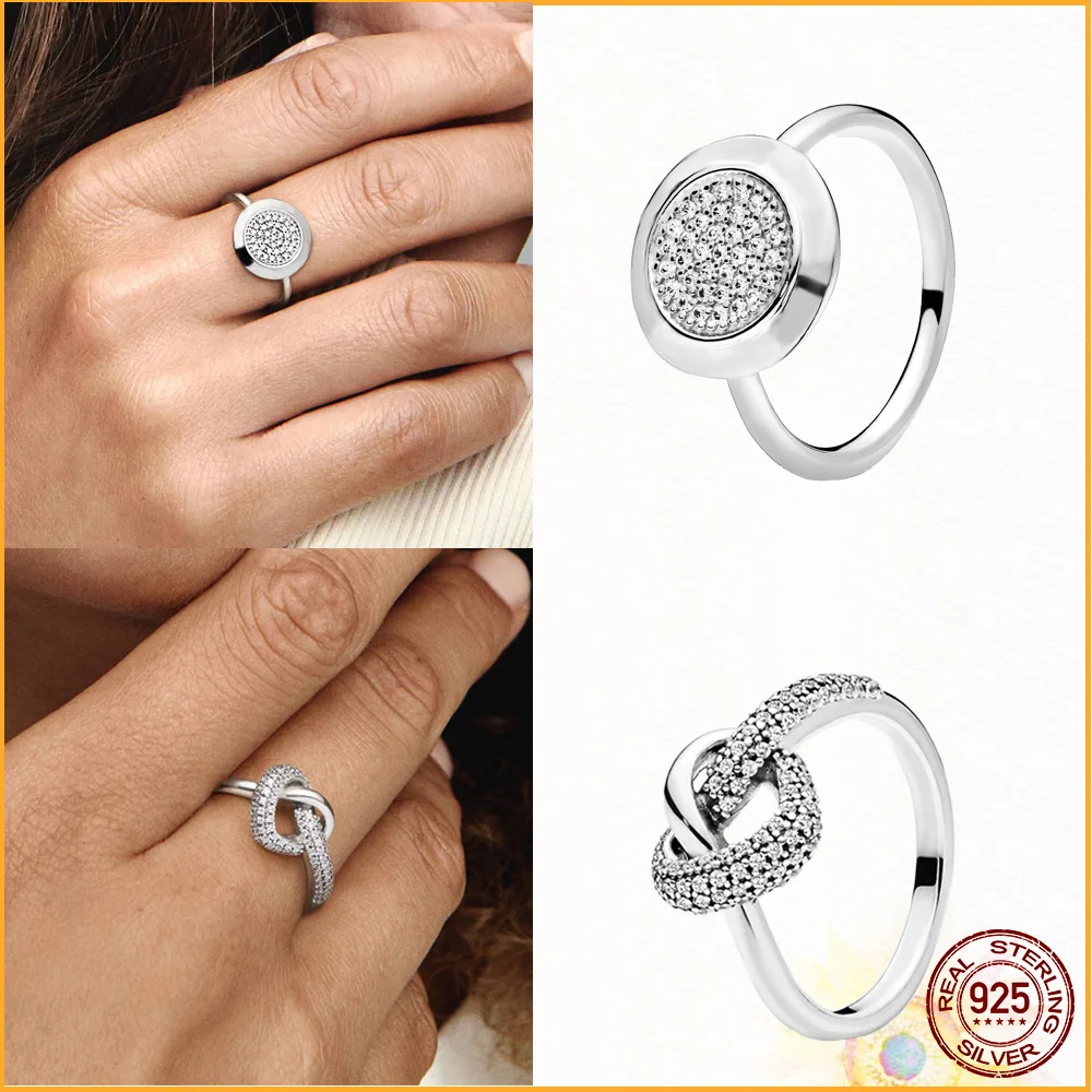 New Authentic 925 sterling silver Sparkling Herbarium Cluster Ring,Hot Sale series of rings for women anniversary gifts jewelry