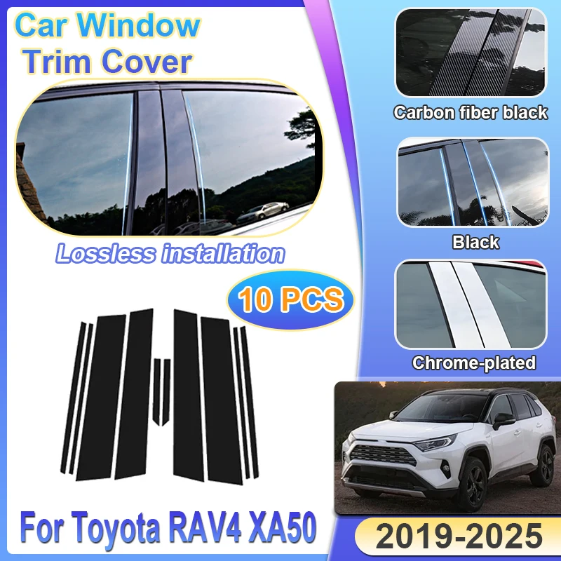 

Car Center Pillar Sticker For Toyota RAV4 XA50 2019~2025 Suzuki Across Window Trim Cover B C Column Post Door Decal Accessories