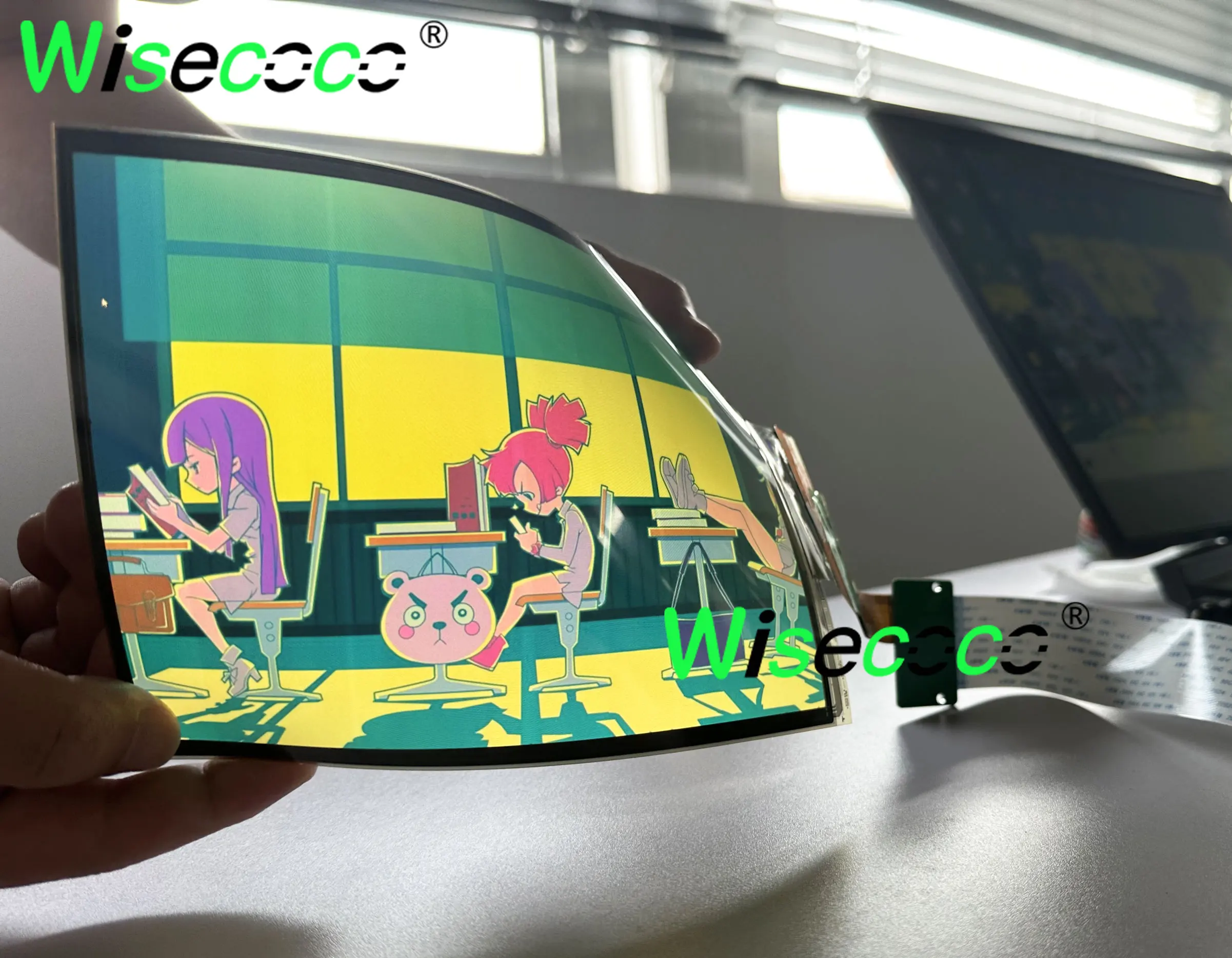 OLED Flexible Display 7.8 Inch 1920x1440 Bendable 8 Inch AM-OLED Flexible Screen Display MIPI Driver Board Wisecoco