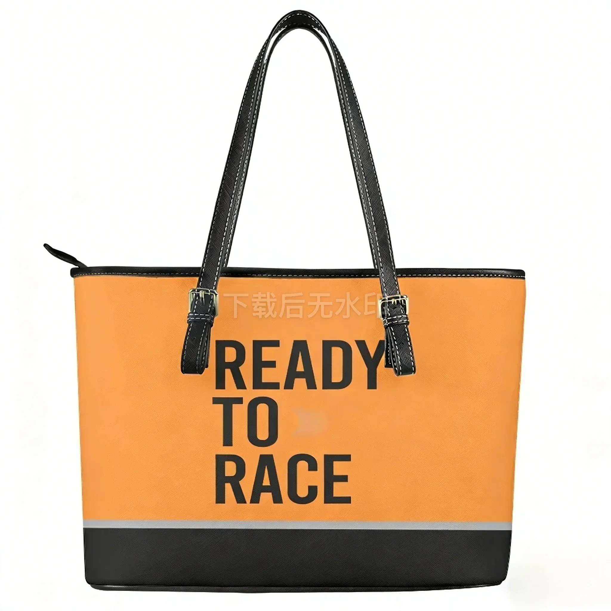 Ready To Race Custom Handbag Womens Mens Motorsport Rider Tote Bag Shoulder Bag Business Leather Purse Travel Bag Gift - view 2