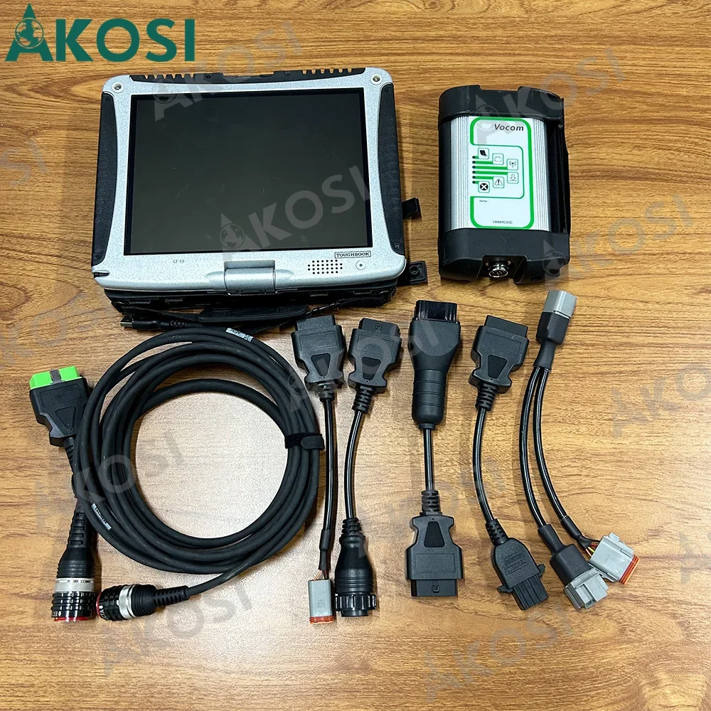 New Vodia Diagnostic Tool for Penta Marine Industrial Engie Diagnostic Scanner with Vocom 88890300 Vodia and CF19 laptop