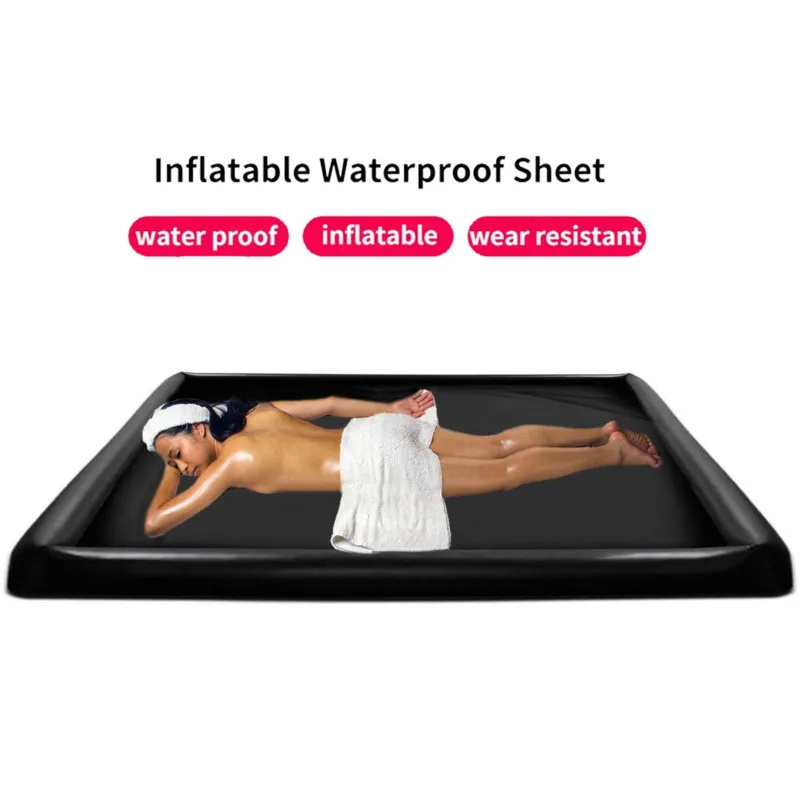 

Ultimate Body Slide Spa Water Oil Massage Bed Inflatable Waterproof Sheets Protector Waterbed Mattress King Size Soft Pad