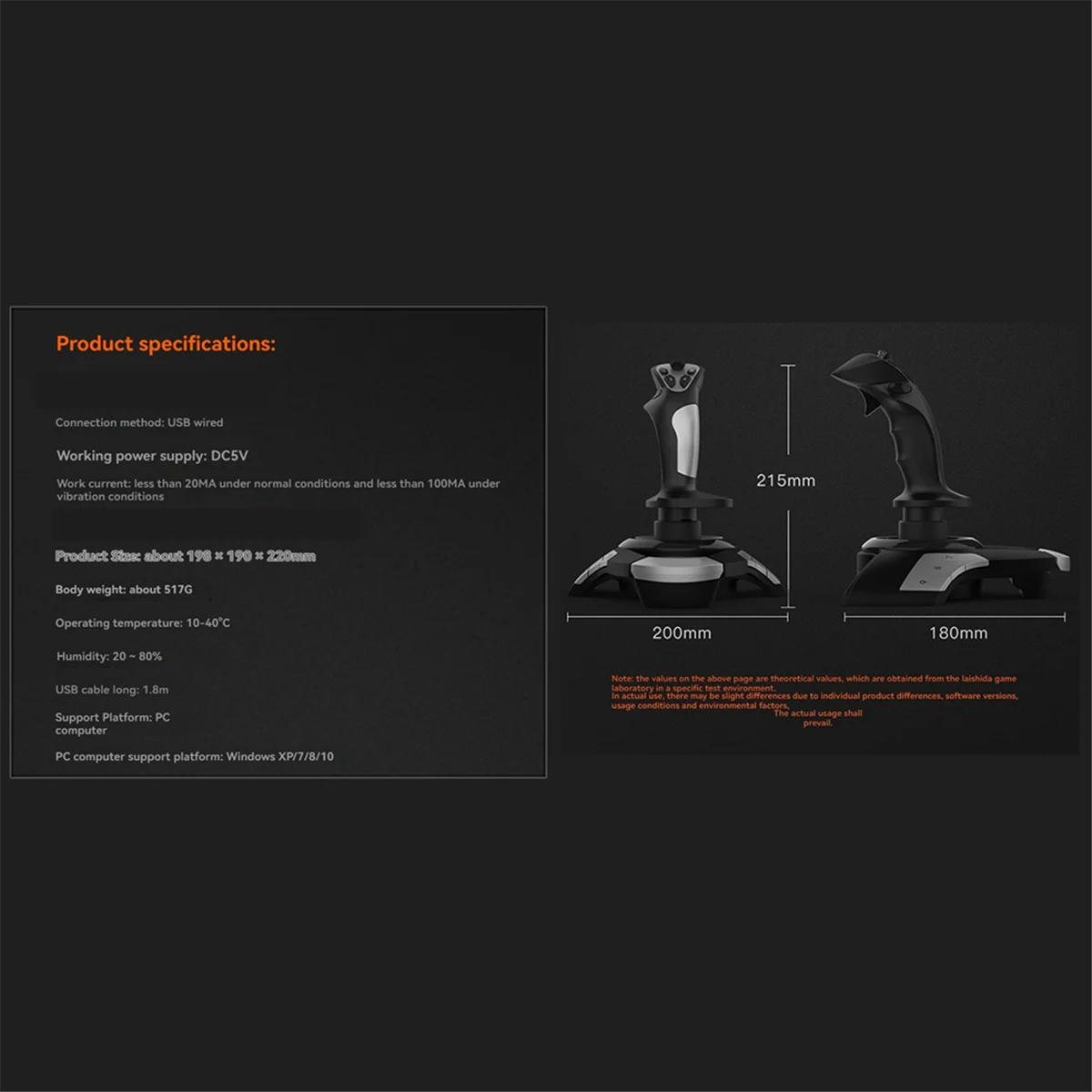 

2025 New F16 Aviation Simulated Flight Stick Joystick Simulation Competition Teaching Special for Window PC
