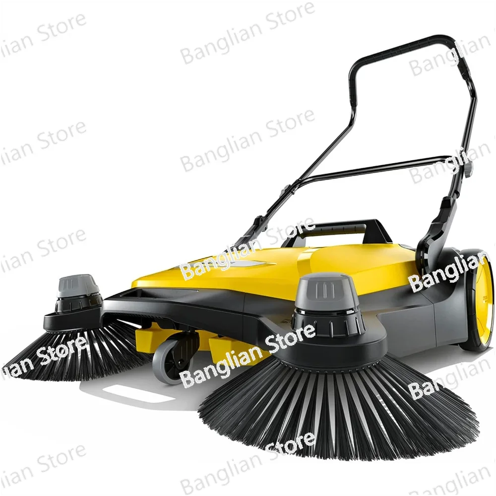 

6 двойных ручных подметальных машин для улицы, грузоподъемность 10 галлонов, ширина подметания 33,9 дюйма — подметания до 32300