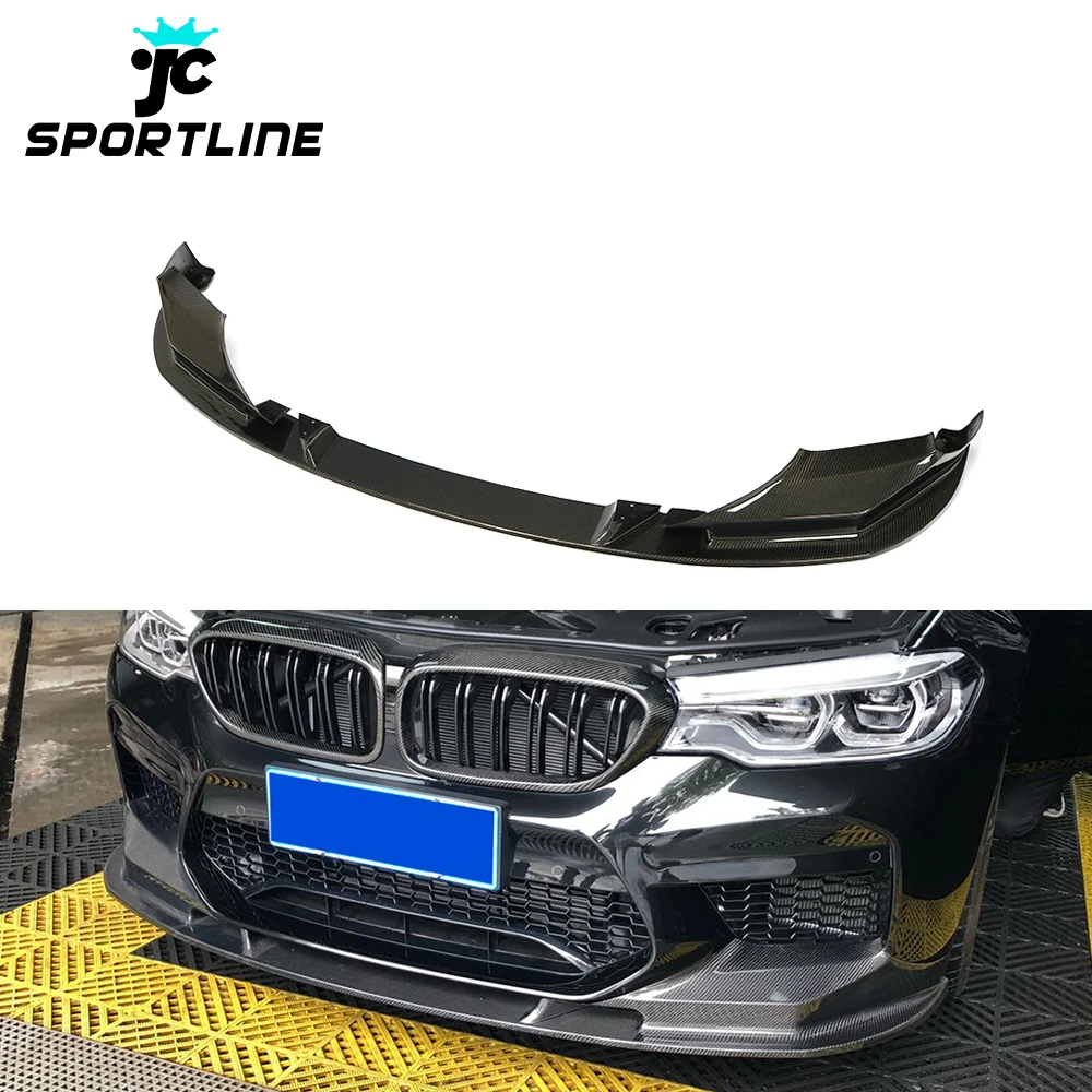 JC Sportline Carbon Fiber M5 Front Bumper Lip For BMW F90 M5 2018 2019