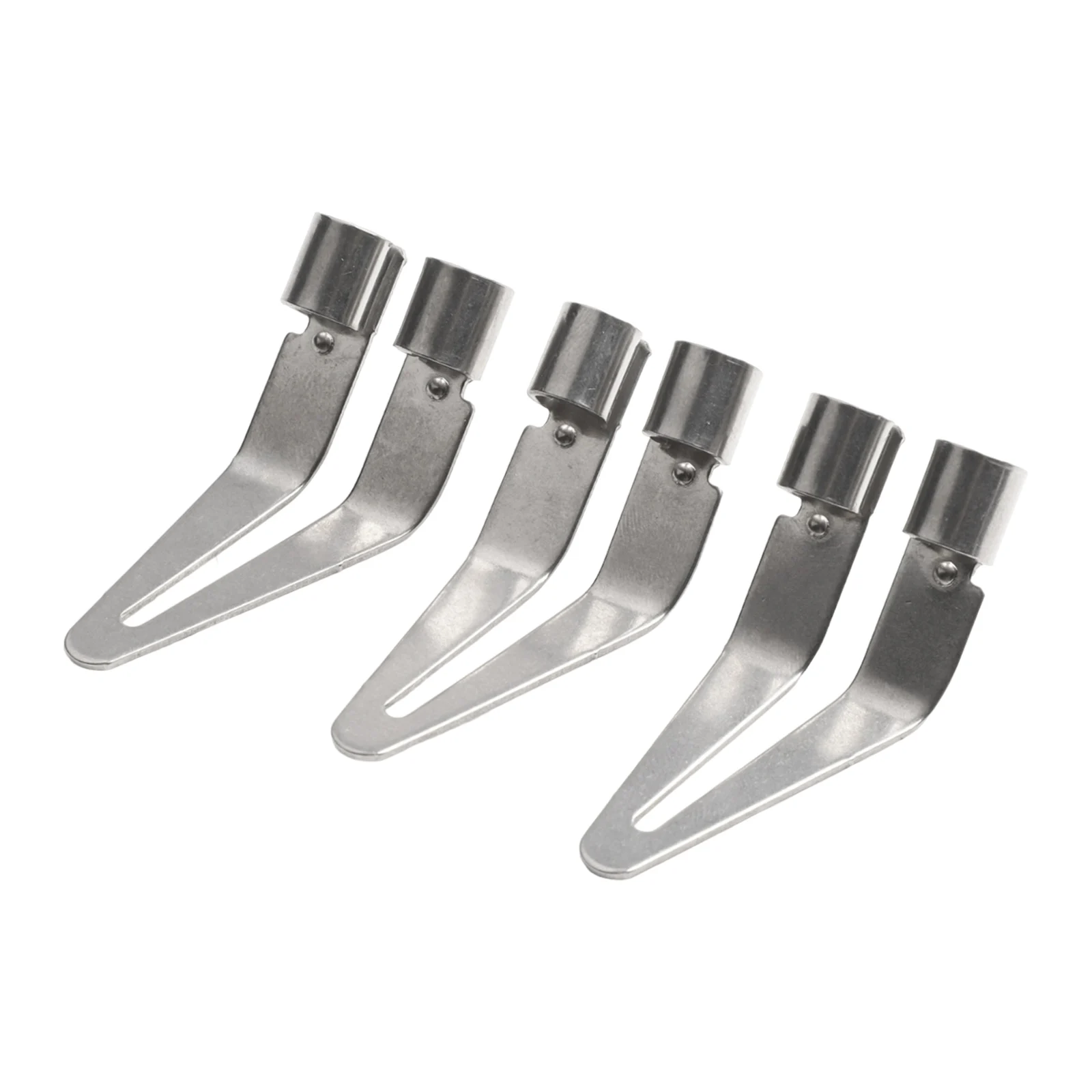 2pcs/5pcs Silver Smooth Head For Plastic Welding Tool Soldering Repair Iron Smooth Head With Open Buckle Interface Design