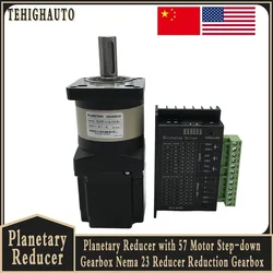 Planetary Gearbox 57 Motor TB6600 Driver Kit Ratio 4~100 14mm Output Nema23 Open Loop/Closed-Loop Stepper Motor Reducer