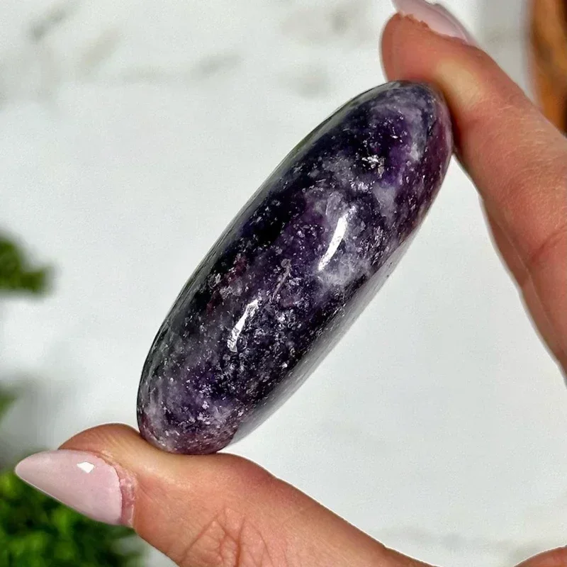 1pc Oval Massage Stone 45x35mm Natural Palm Stone Beauty Health Reiki Crystals for Body Healing Quartz Worry Stone Energy S99