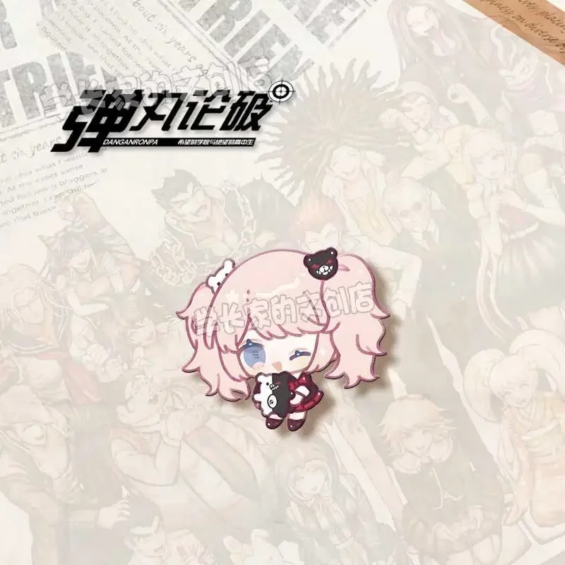 Komaeda Nagito Vrouw Broche Anime Badges Danganronpa Trigger Happy Ravage Dames Shirt Pin Schattige Kinderen Hoge Kwaliteit Metalen Broches