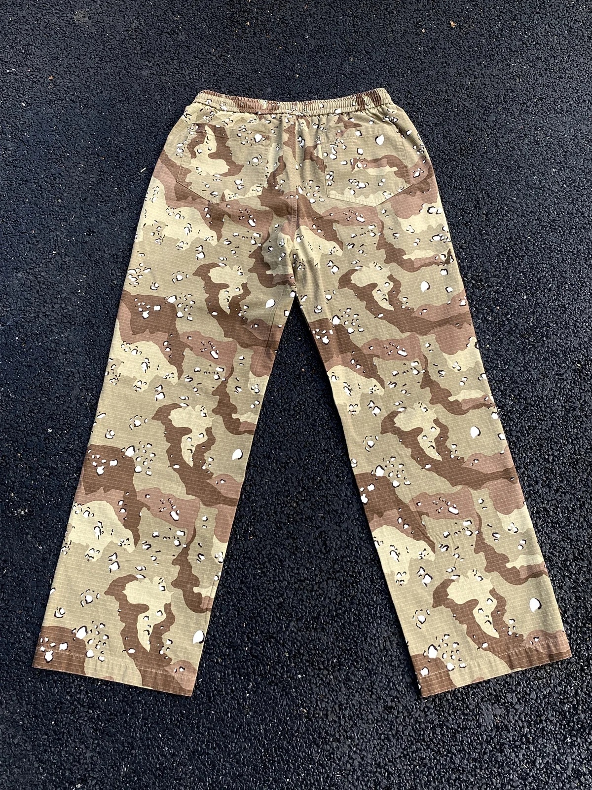 Yao888 Desert Camouflage Functional style Lumber Pants Streetwear Casual Oversize Vintage Straight Barrel Trousers For Men