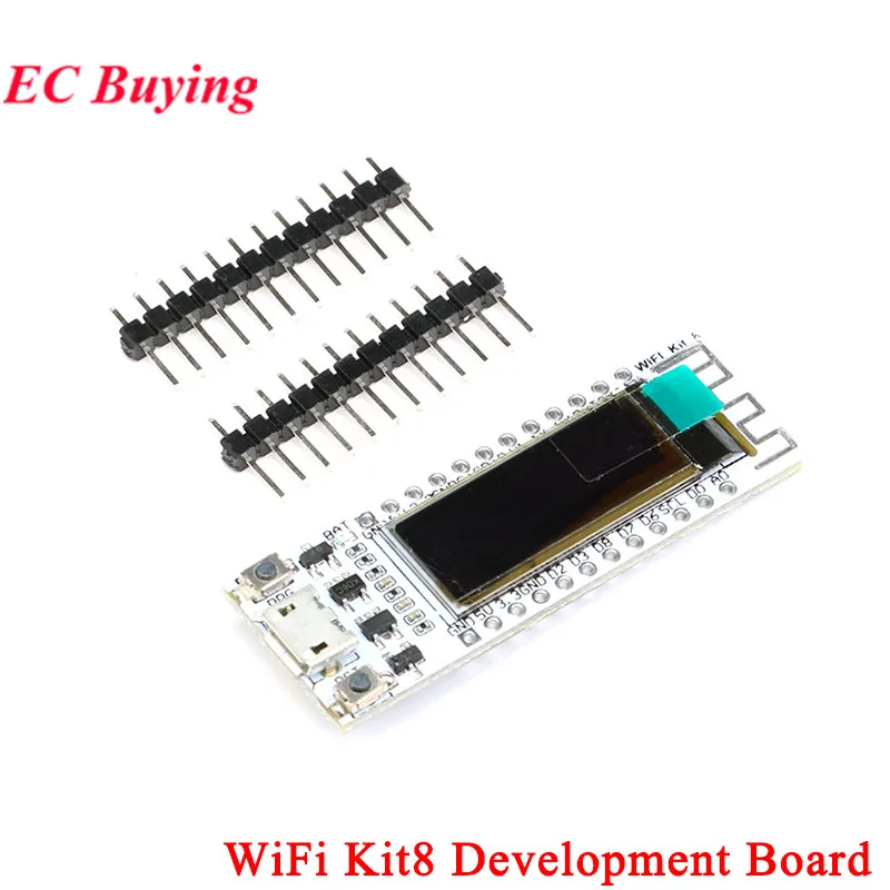 Heltec Wifi Kit 8 OLED Display ESP8266 IoT Onboard 2.4GHz Wi-Fi For Arduino NodeMCU Micro USB Interface Development Board Module