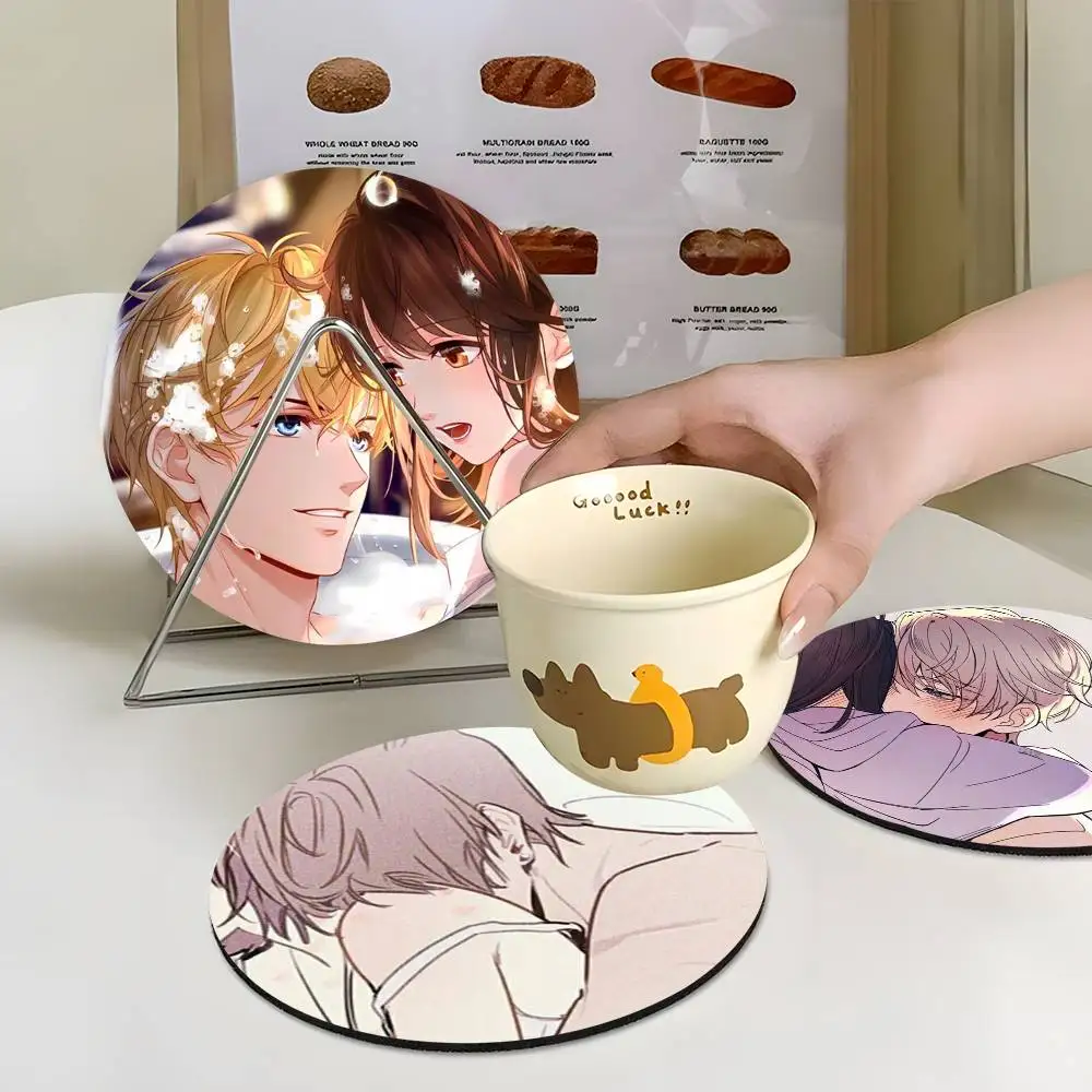 

1pc Game Anime Cp Mr Love Queens Choice Wooden Coaster Colour Printing Cup Mat Home Desk Decoration Gifts