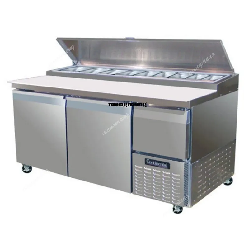 Commercial Fresh Keeping Equipment Pizza Sandwiches Sushi Salad Making Table Counter Refrigeration