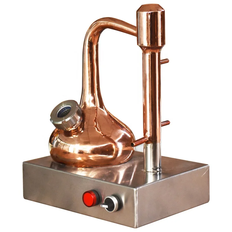 1 Liter Small Home Use Copper Pot Moonshine Still Whiskey Distiller