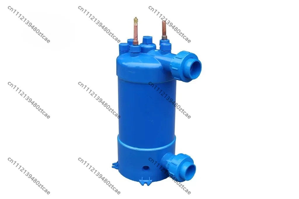 3P Swimming Pool Heat Pump Titanium Tube Heat Exchanger, Corrosion Resistant PVC Shell Evaporator for Spa  Water Heating System