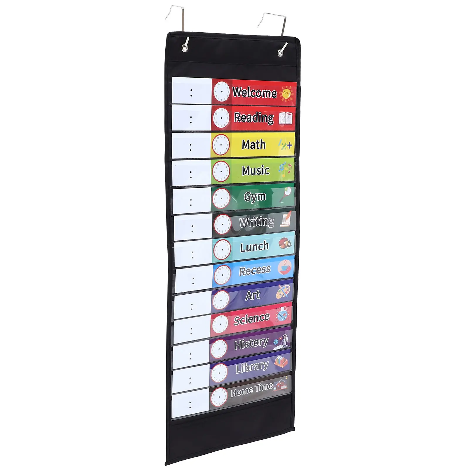 

1Set Calendar Hanging Bag Creative Oxford Cloth Wall Schedule Pocket Chart Hanging Organizer Decorative Storage Bag for Home