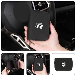 Car Driving License Bank Credit Card Storage Wallet Bag For VW Scirocco Polo T5 Passat b6 Golf Tiguan Jetta T-ROC CC Beetle GTI