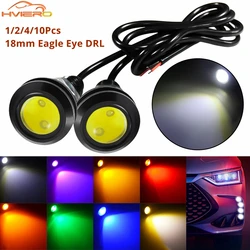 1/2/4/10pcs 18MM Car Eagle Eye DRL Lamp AUTO Daytime Running LED Backup Reversing Parking Brake Turn Signal Motorcycle Fog Light