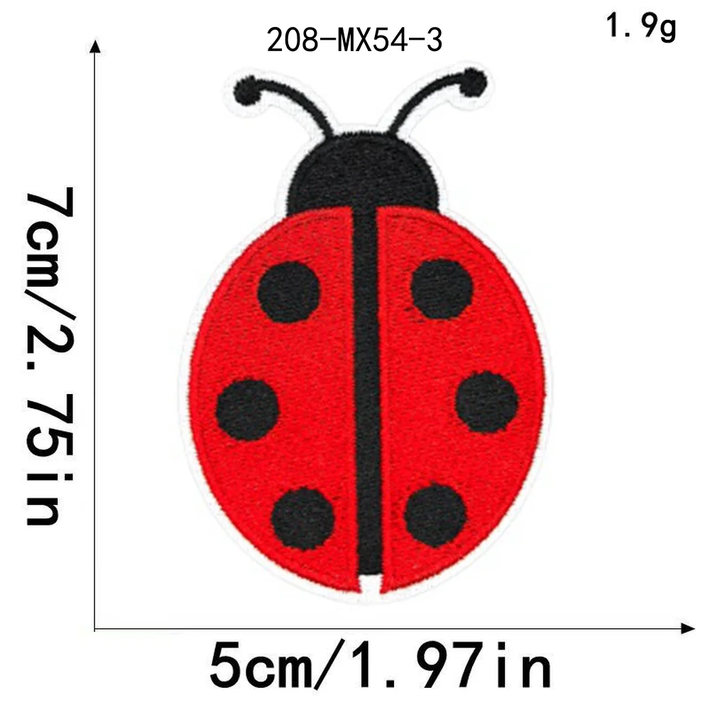 5個入り、小さくてかわいい昆虫モチーフの、ハチドリのイラスト - Embroidery Lady Bug のレビューと価格