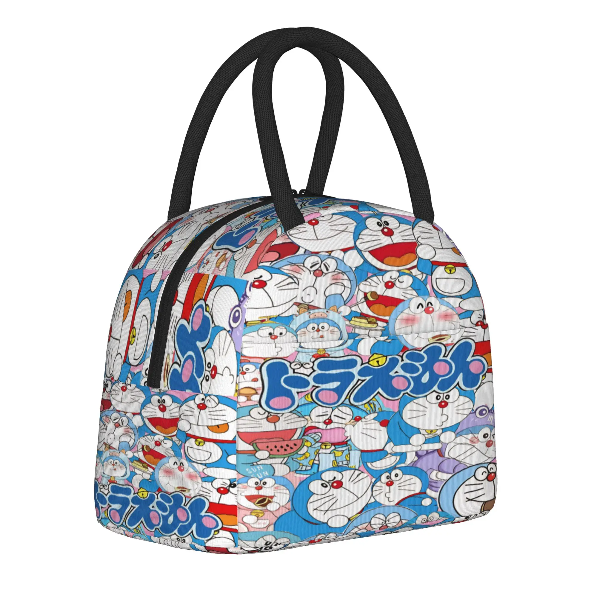 

doraemons blue cats cat Merch Insulated Lunch Bags For School Storage Food Boxes Portable Thermal Cooler Bento Box