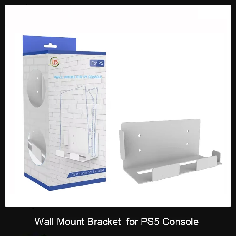 for PS5 Game Console Wall Bracket Wall Mount Storage Rack for Playstation 5 Game Handle Bracket Anti-Slip Holder