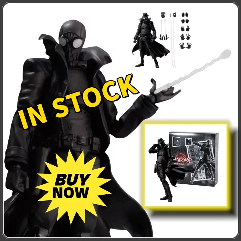 

2026 New Exclusive SHF Spider-Man Noir Action Figure - Marvel Peter Parker Dark Ultimate Model Toy for Kids Collectors