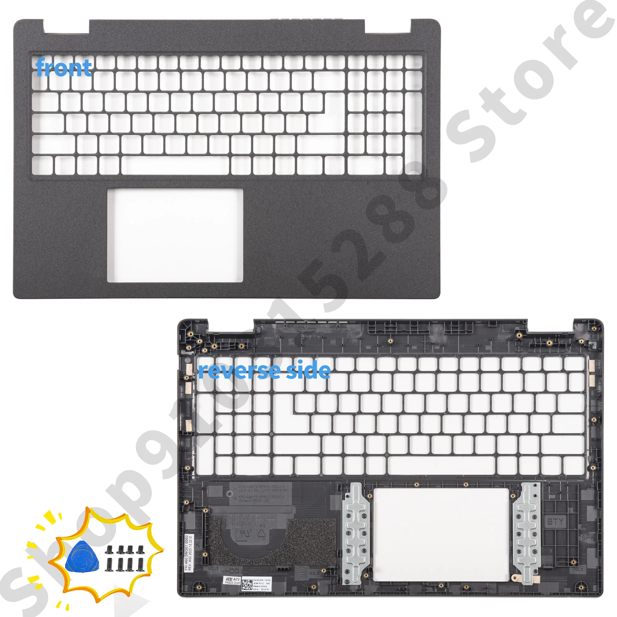 

Новый корпус для ноутбука Latitude E3520 3520, задняя крышка ЖК-дисплея, крышка экрана, верхняя часть корпуса, передняя панель, верхняя нижняя петля 15,6 дюйма, 017XCF