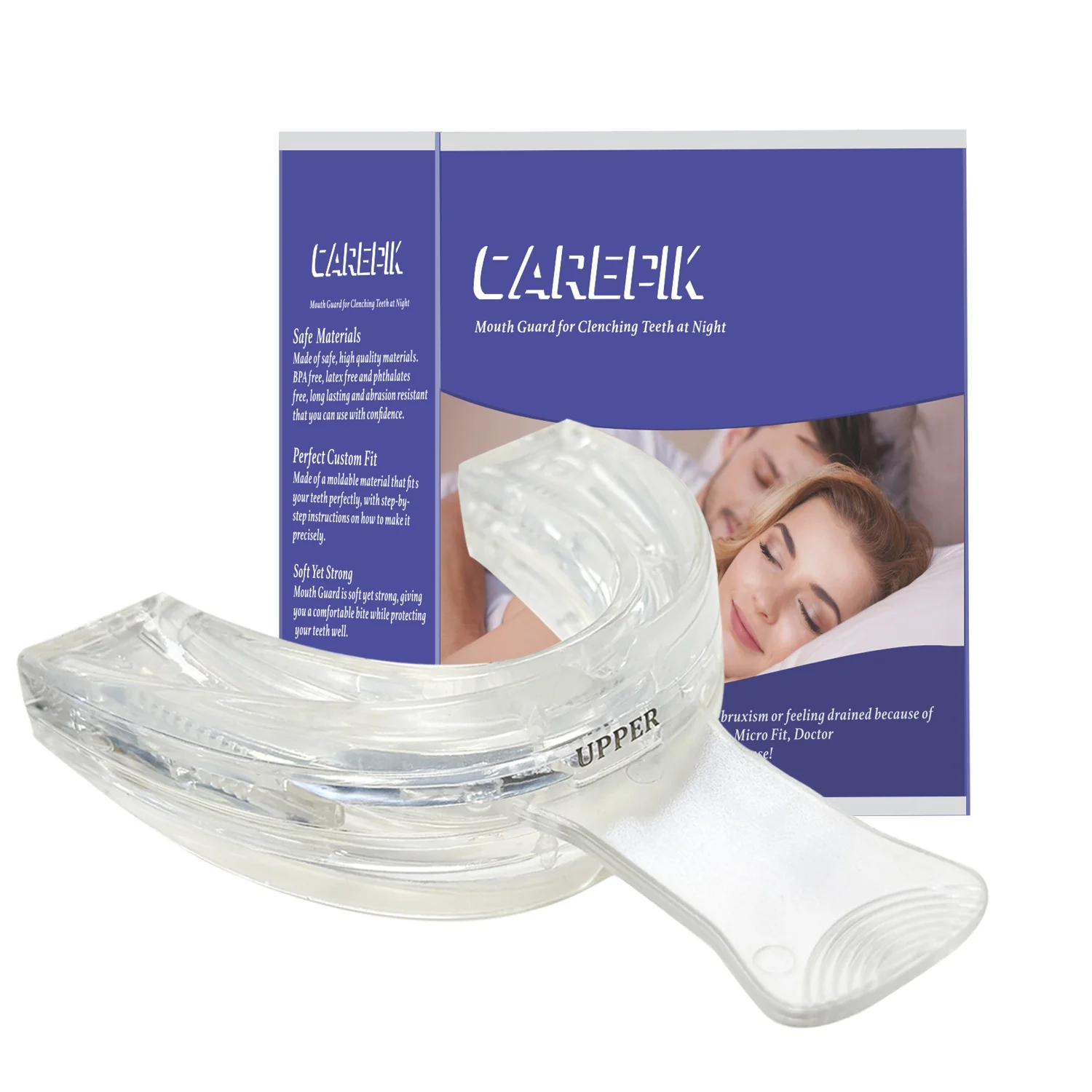 Carepik AS005 EVA Anti-Snoring Mouth Guard Sleep Aid to Prevent Snoring Comfortable Night's Rest