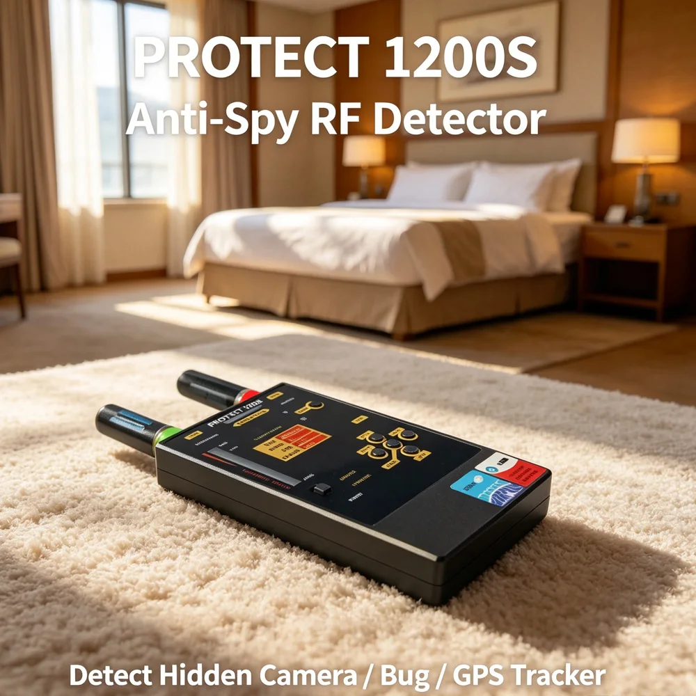 Hacking Gadgets Anti Spy Camera Detector 1206S Hotel Spy Signals Detector Mini Bug Scanner Wifi GSM Car GPS Tracker RF Detector