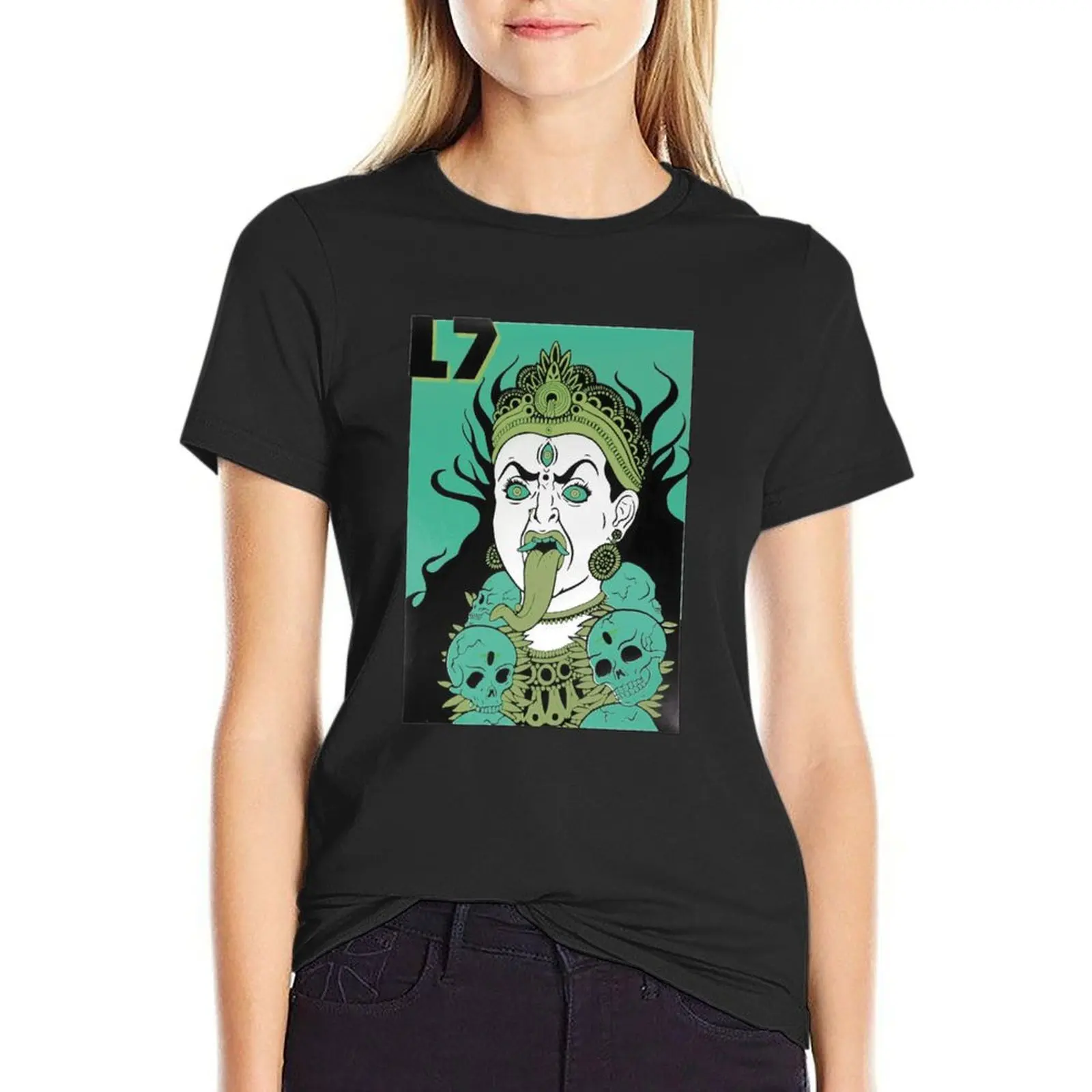 

L7 Band Artwork T-Shirt funny sports fans female shirts graphic tees luxury designer clothing Women