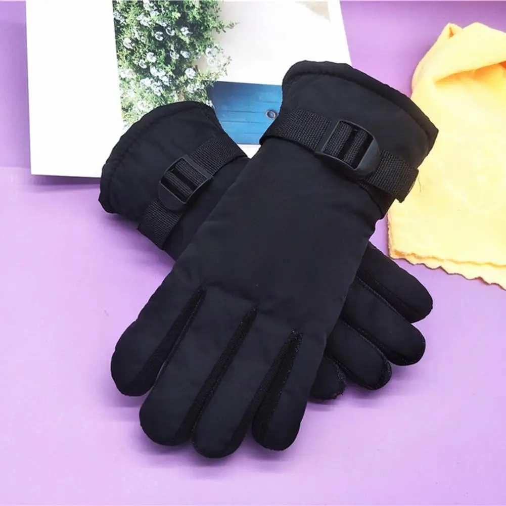 Warm Gloves 1 Pair Reliable Wear-resistant Anti-slip  Anti-scratch Sport Gloves for Winter Sports