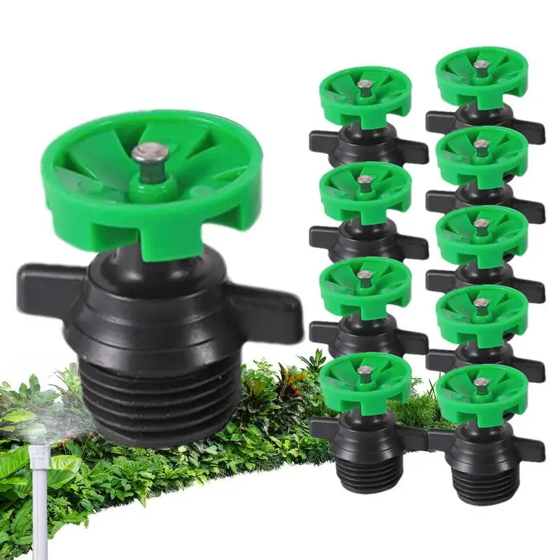 

Yard Sprinkler For Lawn 10pcs Hose Head Sprayer Water Sprinklers Gardening Hose Nozzle Sprinkler Heads 360 Degree Rotation