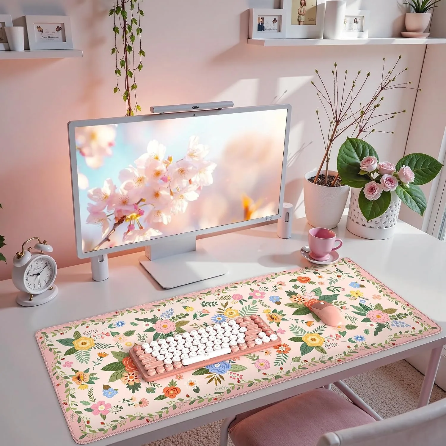 Persian retro style large mouse pad rubber non-slip lock edge craft desk mat suitable for laptop gaming office general purpose