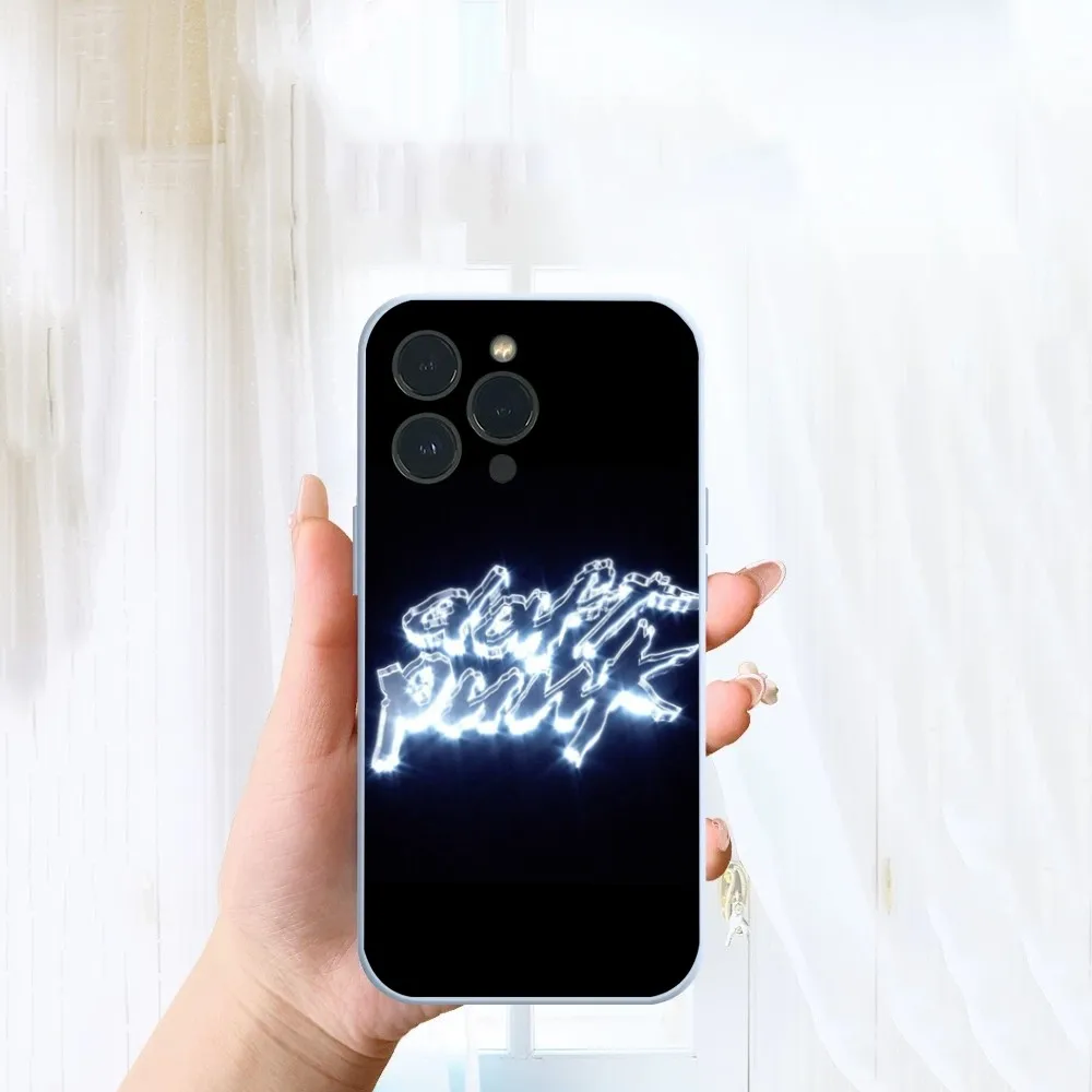 D-Daft Punk Band France Phone Case For iPhone 14 13 12 11 Pro Max XS Max X XR 7 8 Plus Mini Blue TPU material