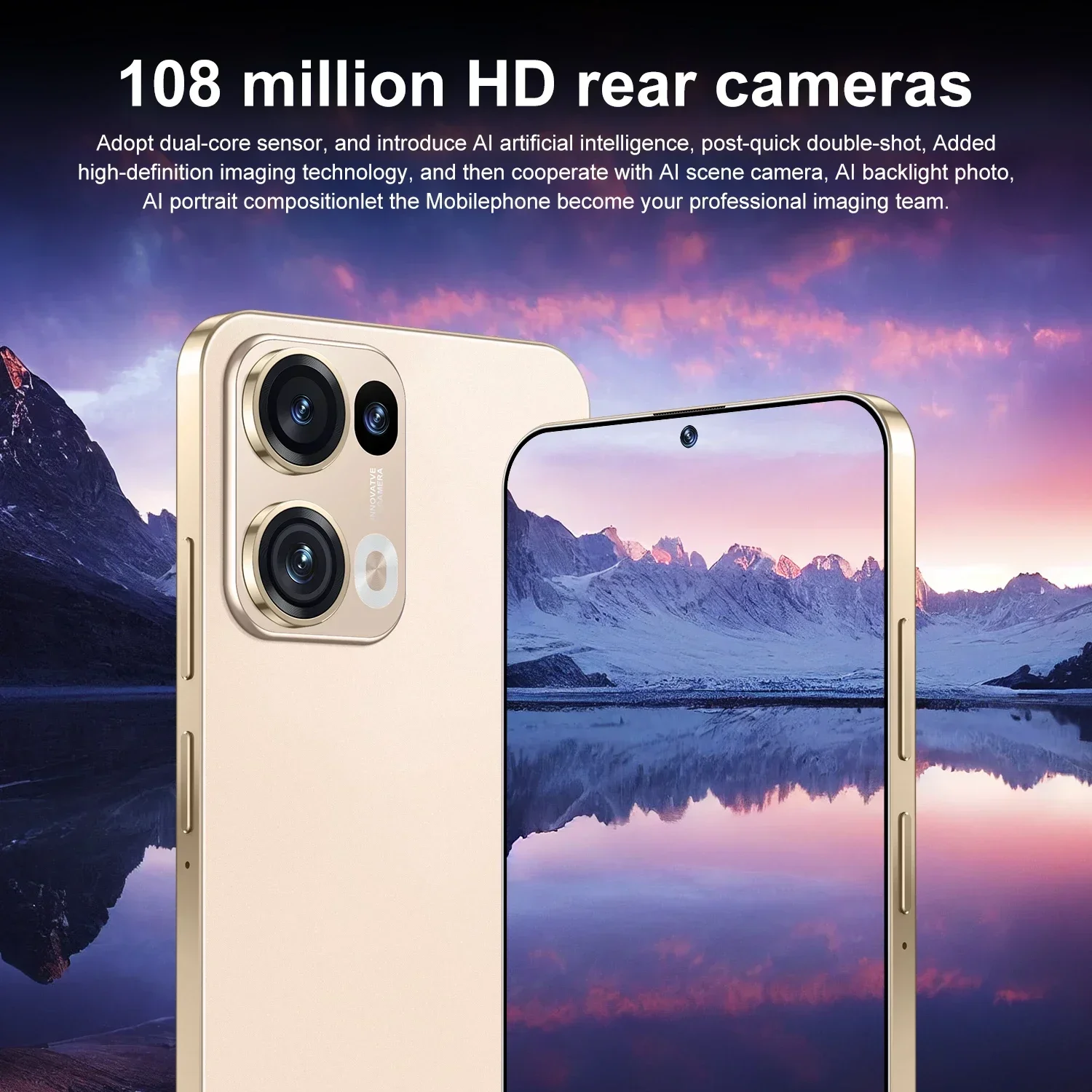 حار 2025 جديد Reno13 Pro 5G 108 MP الأصلي بطاقة مزدوجة ذكية نظام الاستعداد المزدوج الإصدار العالمي 7800mAh بطارية أندرويد 14