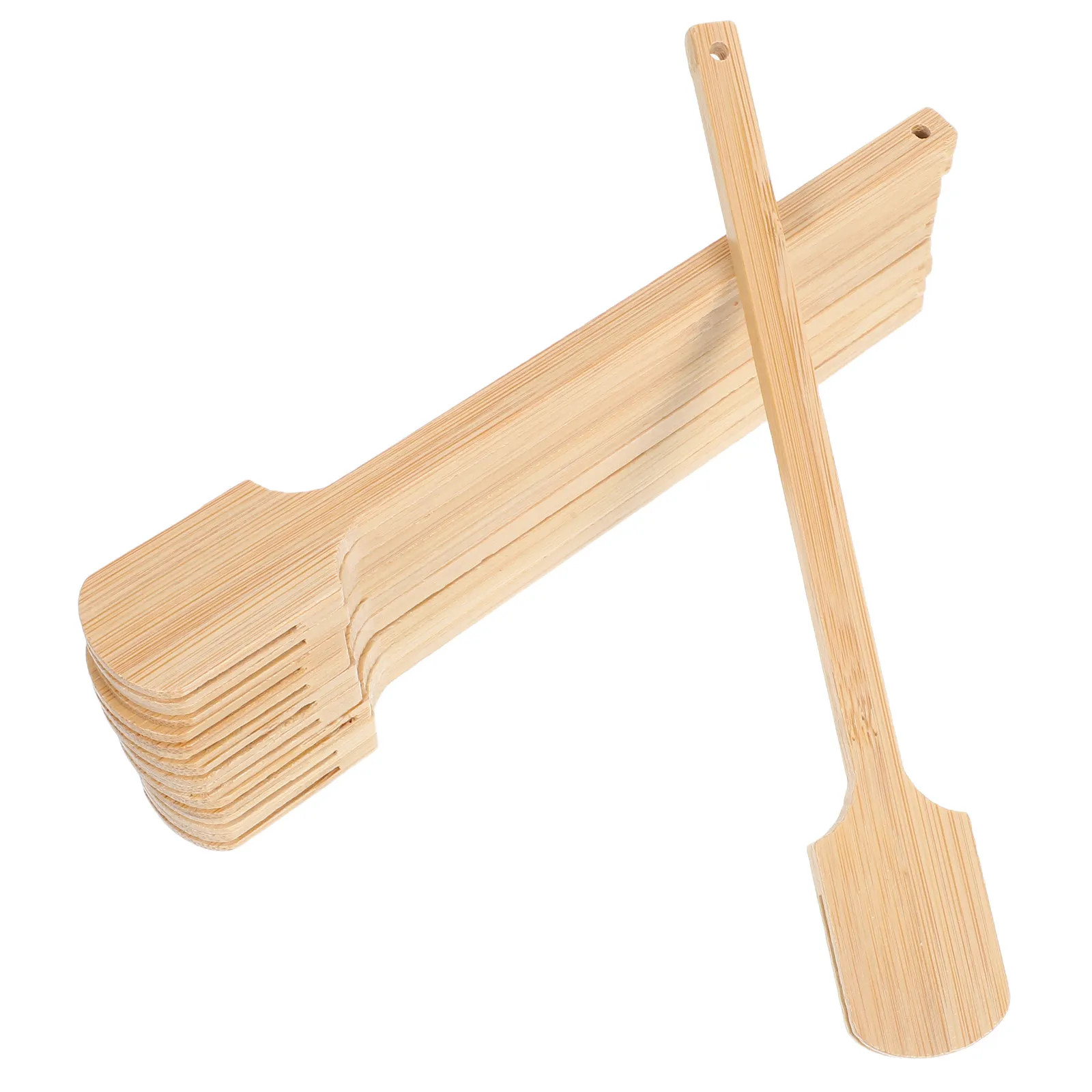 10Pcs Hand Fan Handles Bamboo Round Blank DIY Sticks Long Comfortable Grip for Painting Crafting Wedding Church Art Projects