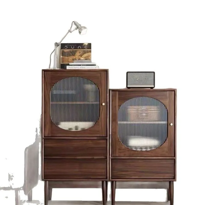 

Solid wood simple wine cabinet living room bedroom storage locker