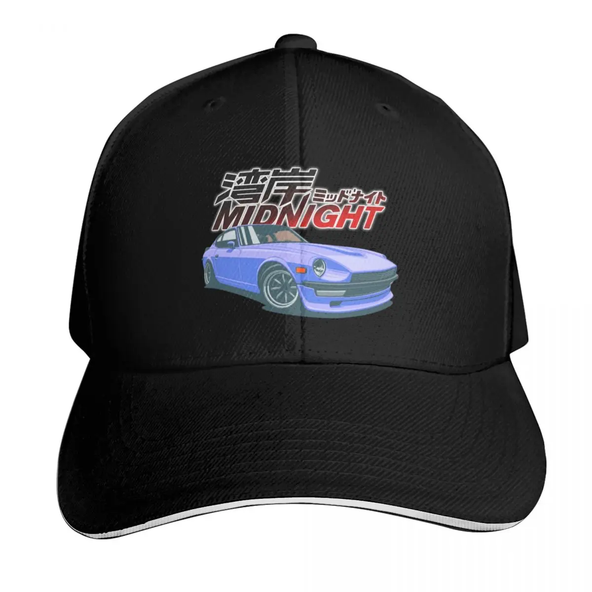 Wangan Midnight Asakura Akio's Devil Z Baseball Cap Six Panel Structured Crown Sun Protection UPF 50+ Breathable Mesh Back