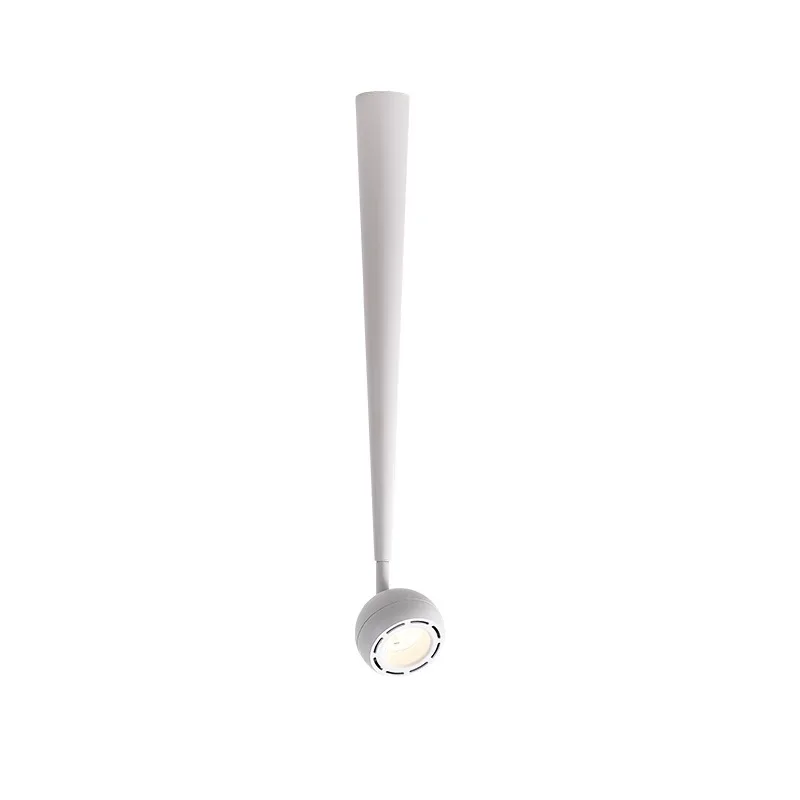 Led Spotlights Surface Mounted Spot Light Adjustable Angle 350 Degree Rotatable Ceiling Lamp Long Tube Aluminum COB Foco Lights