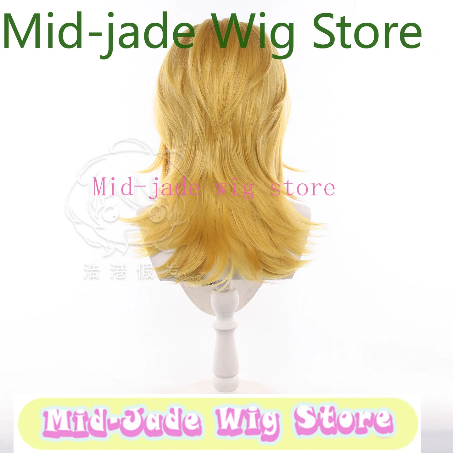 Steel Ball Run Diego Brando Cosplay Wig SBR Dio Golden Blonde Short Hair Teased Root Volumized Heat Resistant Synthetic