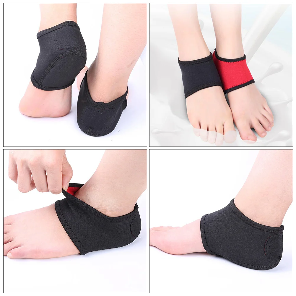 

2Pcs Breathable Heel Pads Long-Lasting Heel Support Protective Cover Shock-Absorbing Comfortable Ankle Cushion for Adults Foot