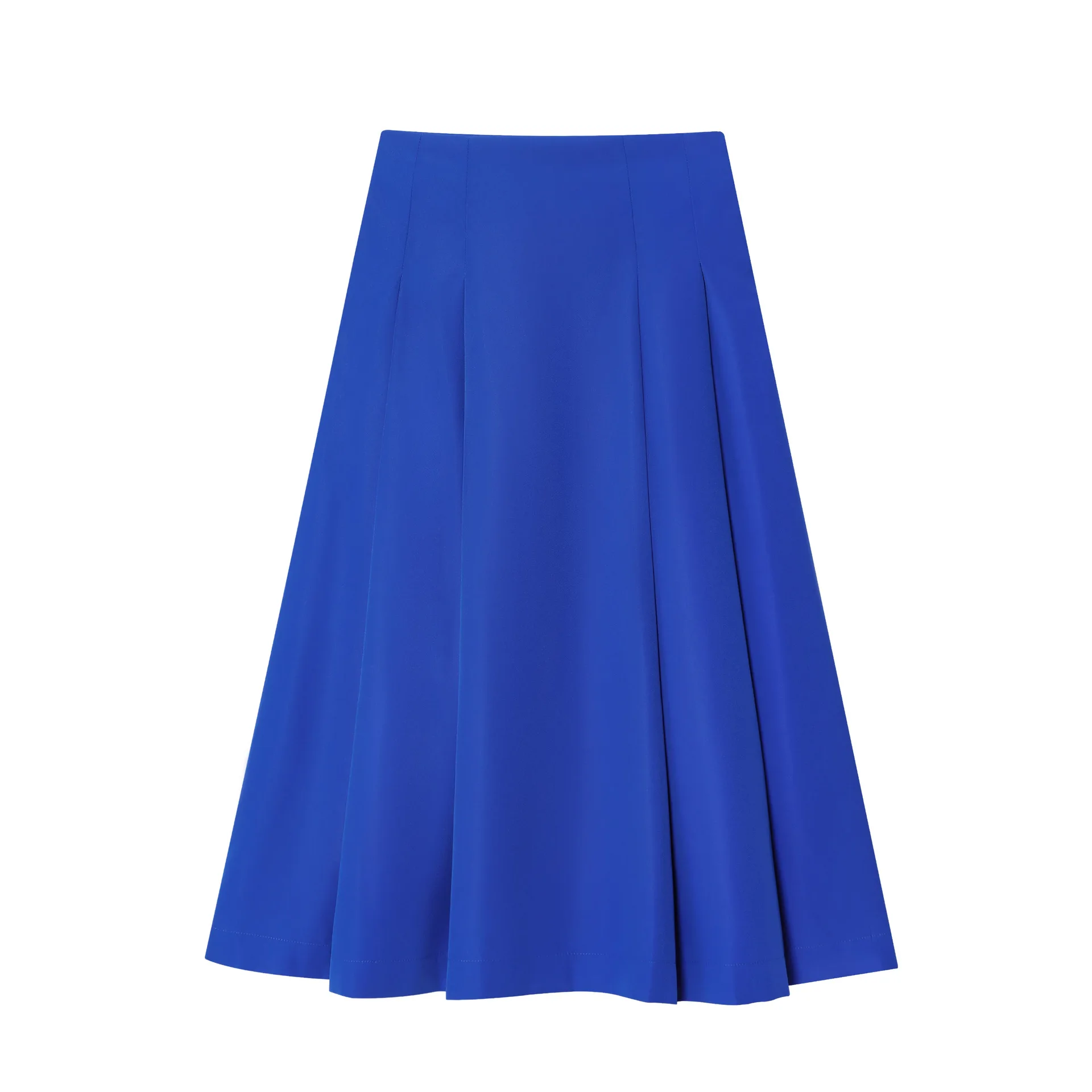 

Cross-border 2025 new Korean light-clim style A-line high-waist pleated Midi mid-length pleated skirt